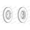 Image de Disque De Frein Ferodo Ddf1728c Dacia;Nissan;Renault