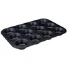 Image de Zenker 6585 Moule à muffins avec 12 empreintes, cupcakes, gâteau, Acier, Noir, 12 muffins Ø 7 cm - 38,5 x 26,5 x 3 cm en occasion ou reconditionné