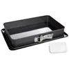 Image de Zenker Moule rectangulaire à charnière émaillé 42 x 29 cm | Cuisson sans accroche, Démoulage facile, Acier robuste, Format 42 x 29 cm, Passe au lave vaisselle, Compatible four en occasion ou reconditionné