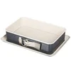 Image de Moule à charnière rectangulaire 28 x 18 cm crème noir Zenker Smart Pastry