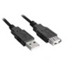 Image de - Rallonge de câble USB - USB (M) pour USB (F) - USB 2.0 - 3 m - noir