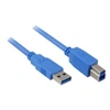 Image de Sharkoon - Câble Usb - Usb A 9 Broches Type A (M) - Usb A 9 Broches Type B (M) - 1 M ( Usb 3.0 ) - Noir
