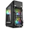 Image de Boîtier PC VG7-W USB 2.0 Acrylique ATX Midi-Tower 3 Ventilateurs Noir