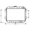 Image de Radiateur, Refroidissement Du Moteur Du2027 Ava Quality Cooling Ava Quality Cooling Du2027 Daihatsu
