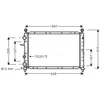 Image de Radiateur, Refroidissement Du Moteur Lc2050 Ava Quality Cooling Ava Quality Cooling Lc2050 Fiat;Lancia
