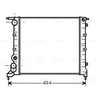 Image de Radiateur, Refroidissement Du Moteur Rt2042 Ava Quality Cooling Ava Quality Cooling Rt2042 Renault