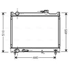Image de Radiateur, Refroidissement Du Moteur Sz2047 Ava Quality Cooling Ava Quality Cooling Sz2047 Suzuki
