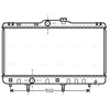 Image de Radiateur, Refroidissement Du Moteur To2148 Ava Quality Cooling Ava Quality Cooling To2148 Toyota
