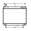 Image de Radiateur, Refroidissement Du Moteur To2233 Ava Quality Cooling Ava Quality Cooling To2233 Toyota