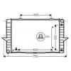 Image de Radiateur, Refroidissement Du Moteur Vo2092 Ava Quality Cooling Ava Quality Cooling Vo2092 Mitsubishi;Smart;Volvo