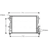 Image de Radiateur, Refroidissement Du Moteur Au2165 Ava Quality Cooling Ava Quality Cooling Au2165 Land Rover