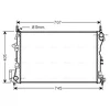 Image de Radiateur, Refroidissement Du Moteur Ol2338 Ava Quality Cooling Ava Quality Cooling Ol2338 Cadillac;Opel;Saab;Vauxhall