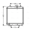 Image de Radiateur, Refroidissement Du Moteur Du2057 Ava Quality Cooling Ava Quality Cooling Du2057 Daihatsu