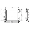 Image de Radiateur, Refroidissement Du Moteur Fd2373 Ava Quality Cooling Ava Quality Cooling Fd2373 Ford