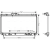 Image de Radiateur, Refroidissement Du Moteur To2322 Ava Quality Cooling Ava Quality Cooling To2322 Lexus