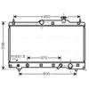Image de Radiateur, Refroidissement Du Moteur To2336 Ava Quality Cooling Ava Quality Cooling To2336 Toyota