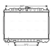 Image de Radiateur, Refroidissement Du Moteur Dn2238 Ava Quality Cooling Ava Quality Cooling Dn2238 Nissan