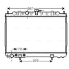 Image de Radiateur, Refroidissement Du Moteur Dn2239 Ava Quality Cooling Ava Quality Cooling Dn2239 Nissan
