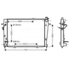 Image de Radiateur, Refroidissement Du Moteur Hy2167 Ava Quality Cooling Ava Quality Cooling Hy2167 Hyundai;Kia