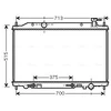Image de Radiateur, Refroidissement Du Moteur Dn2295 Ava Quality Cooling Ava Quality Cooling Dn2295 Nissan