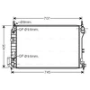 Image de Radiateur, Refroidissement Du Moteur Sba2059 Ava Quality Cooling Ava Quality Cooling Sba2059 Cadillac;Fiat;Opel;Saab;Vauxhall