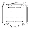 Image de Radiateur, Refroidissement Du Moteur Dn2300 Ava Quality Cooling Ava Quality Cooling Dn2300 Ford;Nissan