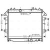 Image de Radiateur, Refroidissement Du Moteur To2432 Ava Quality Cooling Ava Quality Cooling To2432 Toyota