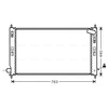 Image de Radiateur, Refroidissement Du Moteur Mt2201 Ava Quality Cooling Ava Quality Cooling Mt2201 Citroen;Mitsubishi;Peugeot