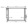 Image de Radiateur, Refroidissement Du Moteur Bw2167 Ava Quality Cooling Ava Quality Cooling Bw2167 Bmw