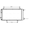 Image de Radiateur, Refroidissement Du Moteur Cna2073 Ava Quality Cooling Ava Quality Cooling Cna2073 Citroen