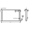 Image de Radiateur, Refroidissement Du Moteur Cna2102 Ava Quality Cooling Ava Quality Cooling Cna2102 Citroen;Peugeot
