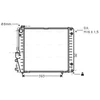 Image de Radiateur, Refroidissement Du Moteur Msa2086 Ava Quality Cooling Ava Quality Cooling Msa2086 Mercedes-Benz