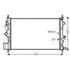 Image de Radiateur, Refroidissement Du Moteur Ol2468 Ava Quality Cooling Ava Quality Cooling Ol2468 Opel;Saab;Vauxhall