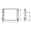 Image de Radiateur, Refroidissement Du Moteur Rta2269 Ava Quality Cooling Ava Quality Cooling Rta2269 Dacia;Nissan;Renault