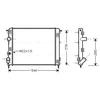 Image de Radiateur, Refroidissement Du Moteur Rta2302 Ava Quality Cooling Ava Quality Cooling Rta2302 Dacia;Nissan;Renault