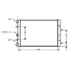 Image de Radiateur, Refroidissement Du Moteur Saa2006 Ava Quality Cooling Ava Quality Cooling Saa2006 Seat;Skoda;Volkswagen