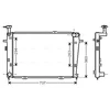 Image de Radiateur, Refroidissement Du Moteur Hy2210 Ava Quality Cooling Ava Quality Cooling Hy2210 Hyundai;Kia