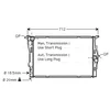 Image de Radiateur, Refroidissement Du Moteur Bwa2292 Ava Quality Cooling Ava Quality Cooling Bwa2292 Bmw