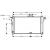 Image de Radiateur, Refroidissement Du Moteur Dwa2001 Ava Quality Cooling Ava Quality Cooling Dwa2001 Daewoo