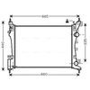 Image de Radiateur, Refroidissement Du Moteur Ola2408 Ava Quality Cooling Ava Quality Cooling Ola2408 Fiat;Opel