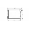 Image de Radiateur, Refroidissement Du Moteur Bwa2307 Ava Quality Cooling Ava Quality Cooling Bwa2307 Mini