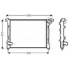 Image de Radiateur, Refroidissement Du Moteur Bwa2314 Ava Quality Cooling Ava Quality Cooling Bwa2314