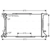 Image de Radiateur, Refroidissement Du Moteur Ai2306 Ava Quality Cooling Ava Quality Cooling Ai2306 Audi