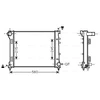 Image de Radiateur, Refroidissement Du Moteur Fta2387 Ava Quality Cooling Ava Quality Cooling Fta2387 Fiat;Ford