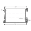 Image de Radiateur, Refroidissement Du Moteur Fta2312 Ava Quality Cooling Ava Quality Cooling Fta2312 Abarth;Alfa Romeo;Fiat;Lancia;Opel