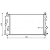 Image de Radiateur, Refroidissement Du Moteur Ola2488 Ava Quality Cooling Ava Quality Cooling Ola2488 Chevrolet;Opel;Vauxhall