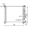 Image de Radiateur, Refroidissement Du Moteur Ol2562 Ava Quality Cooling Ava Quality Cooling Ol2562 Opel;Vauxhall