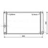 Image de Radiateur, Refroidissement Du Moteur To2608 Ava Quality Cooling Ava Quality Cooling To2608 Lexus;Toyota
