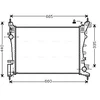 Image de Radiateur, Refroidissement Du Moteur Ol2574 Ava Quality Cooling Ava Quality Cooling Ol2574 Opel;Vauxhall
