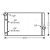 Image de Radiateur, Refroidissement Du Moteur Bw2410 Ava Quality Cooling Ava Quality Cooling Bw2410 Bmw